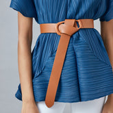 Ivory blouse with pleats, front view